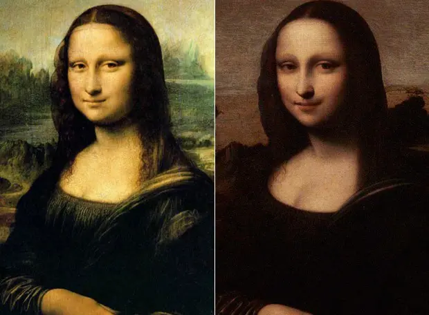 Mona Lisa do Louvre e a Jovem Mona Lisa