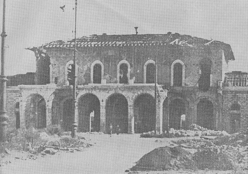 Segunda guerra mundial em Pisa: a estação ferroviaria