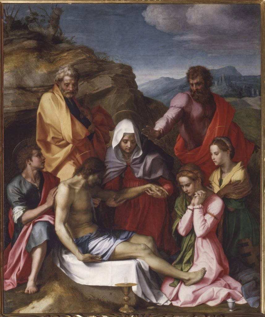 Compianto su Cristo morto, conservado hoje na Galleria Palatina do Palazzo Pitti.