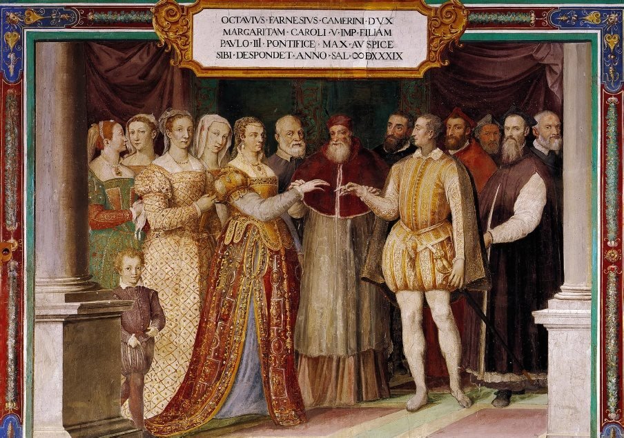 Matrimônio Margarida e Ottavio Farnese - Zuccari Taddeo - Palazzo Farnese Caprarola, Italia