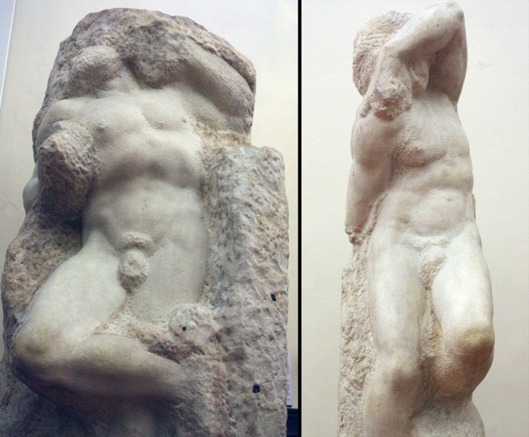 Prisioneiros - Michelangelo - Galleria dell'Accademia - Florença.